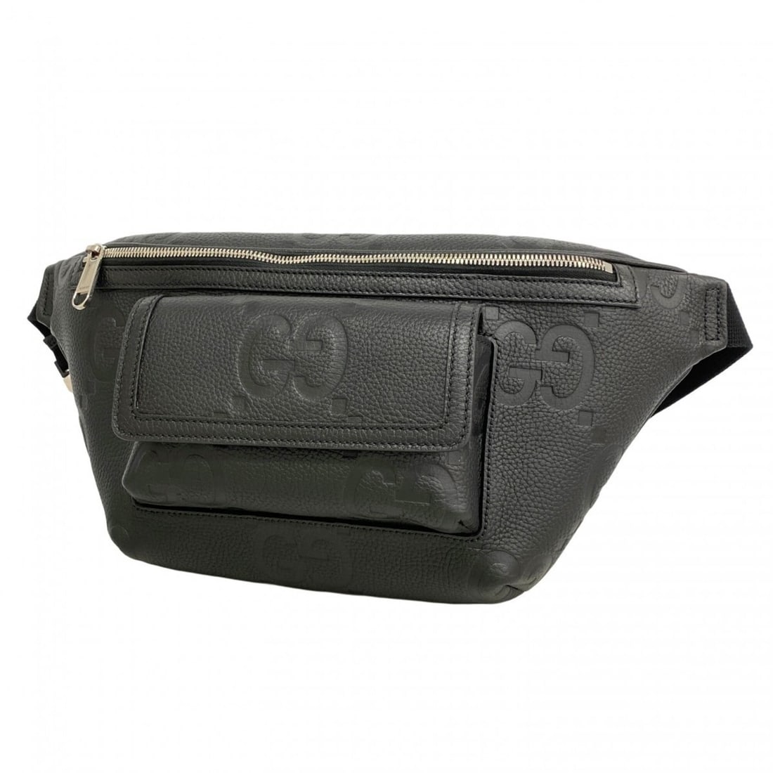 Gucci Jumbo GG Leather Body Bag 645093 (Men's): --- Catalog ---Category: SizeSize (HxWxD): 20cm x 40cm x 5.5cm / 7.87'' x 15.74'' x 2.16''Category: DesignType: Sling bagColor: BlackGender: MenMaterial: Leather Hardware Color: SilverCategory: Genera