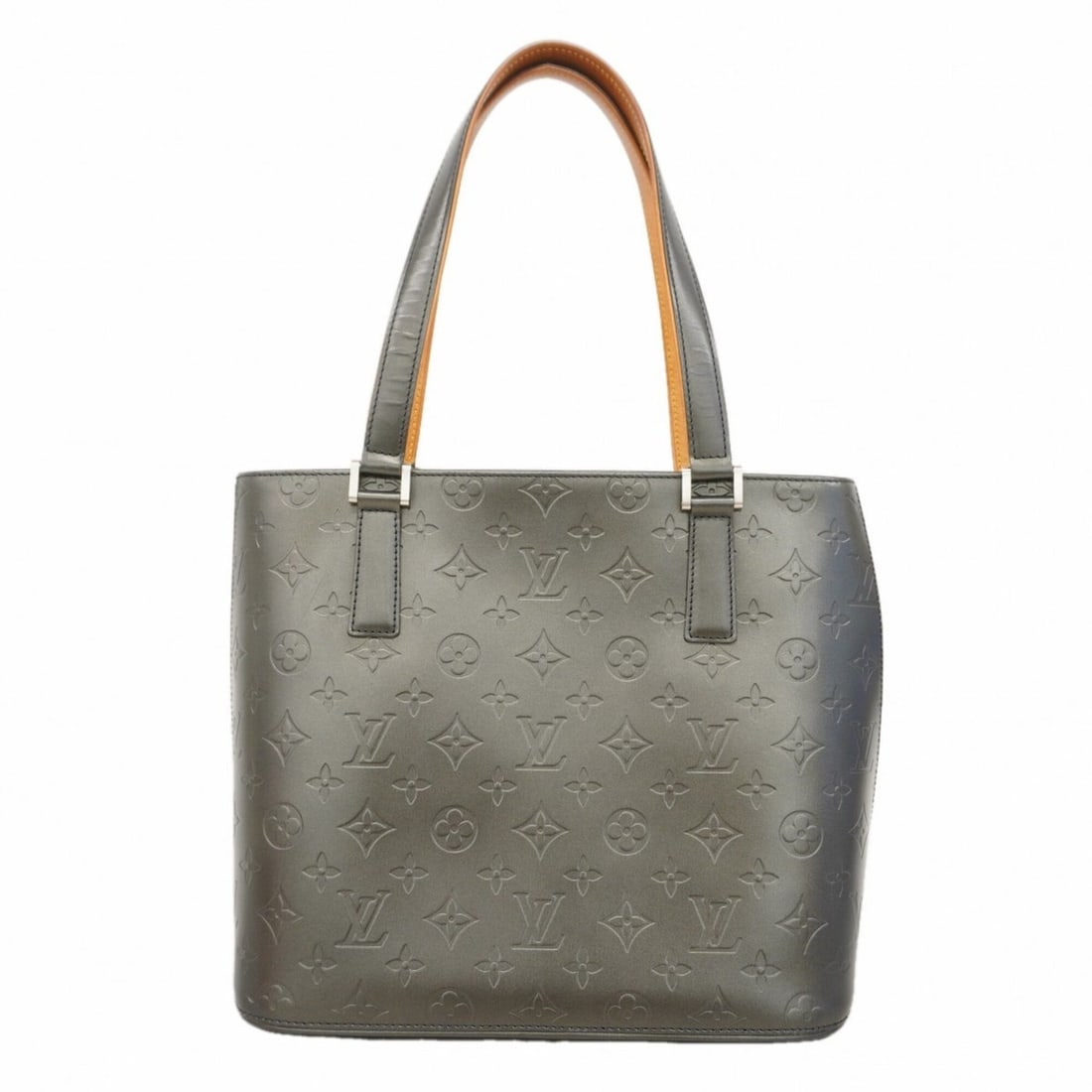 Louis Vuitton Monogram Mat Stockton Tote Bag M55112 Noir (Women's): --- Catalog ---Category: SizeSize (HxWxD): 26cm x 29cm x 14.5cm / 10.23'' x 11.41'' x 5.7''Category: DesignType: Tote bagColor: NoirGender: WomenCategory: GeneralMPN: M55112Brand: Louis Vuitton--- Ite