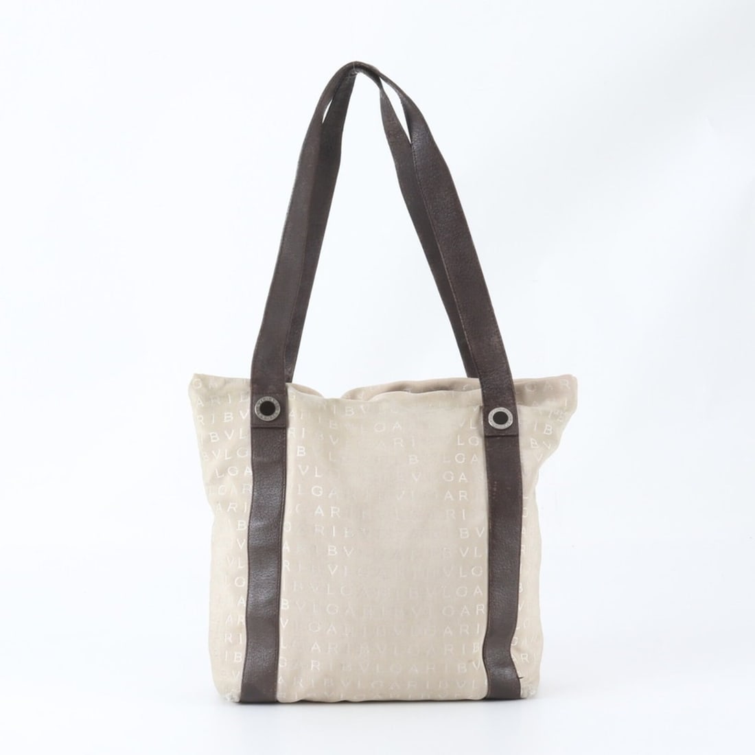 Bvlgari Logomania Leather Tote Bag - Handbag/Shoulder Beige/Brown Women's: --- Catalog ---Category: SizeSize (HxWxD): 28cm x 27cm x 10cm / 11.02'' x 10.62'' x 3.93''Strap Length: 65cm / 25.59''Category: DesignType: Handbag, Tote bagColor: BeigeGender: WomenMaterial: Leather 