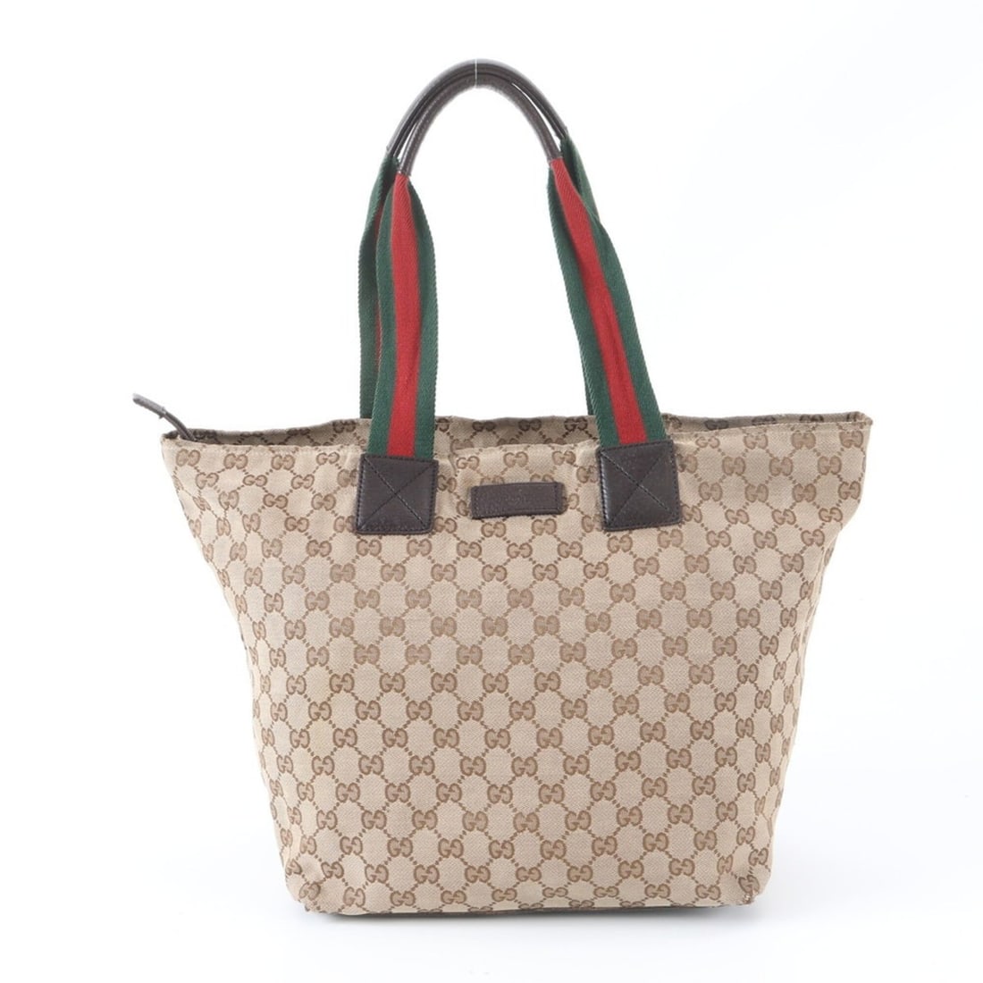 Gucci GG Canvas Sherry Line 131231 Leather Tote Bag - Handbag/Shoulder Women's: --- Catalog ---Category: SizeSize (HxWxD): 30cm x 28cm x 21cm / 11.81'' x 11.02'' x 8.26''Handle Length: 51cm / 20.07''Category: DesignType: Handbag, Tote bagColor: Beige, BrownGender: WomenMaterial: 