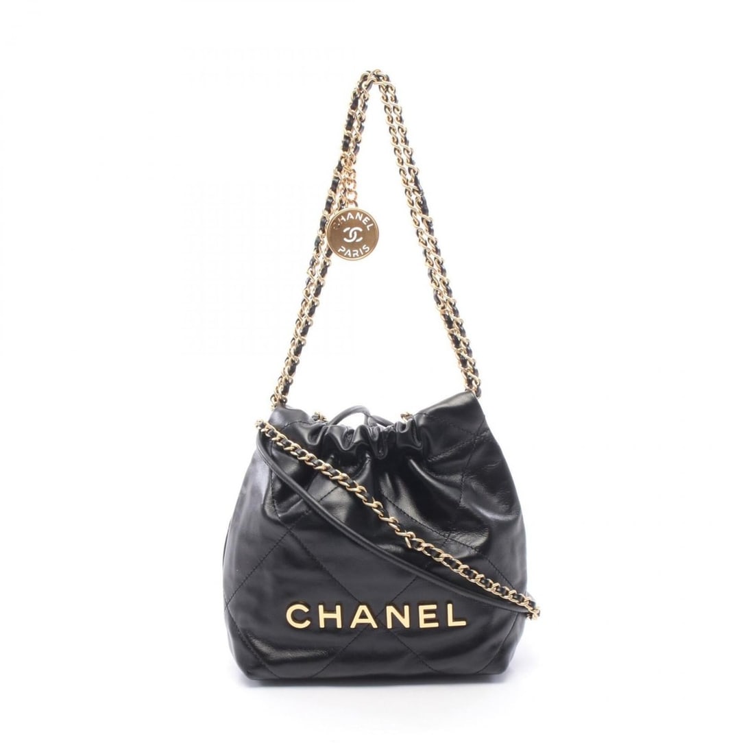 Chanel CHANEL 22 Mini Shoulder Bag Handbag Leather Women's Black AS3980: --- Catalog ---Category: SizeSize (HxWxD): 19cm x 17.5cm x 6cm / 7.48'' x 6.88'' x 2.36''Category: DesignType: Handbag, Shoulder bagColor: BlackGender: WomenMaterial: Leather Category: GeneralMPN: AS3