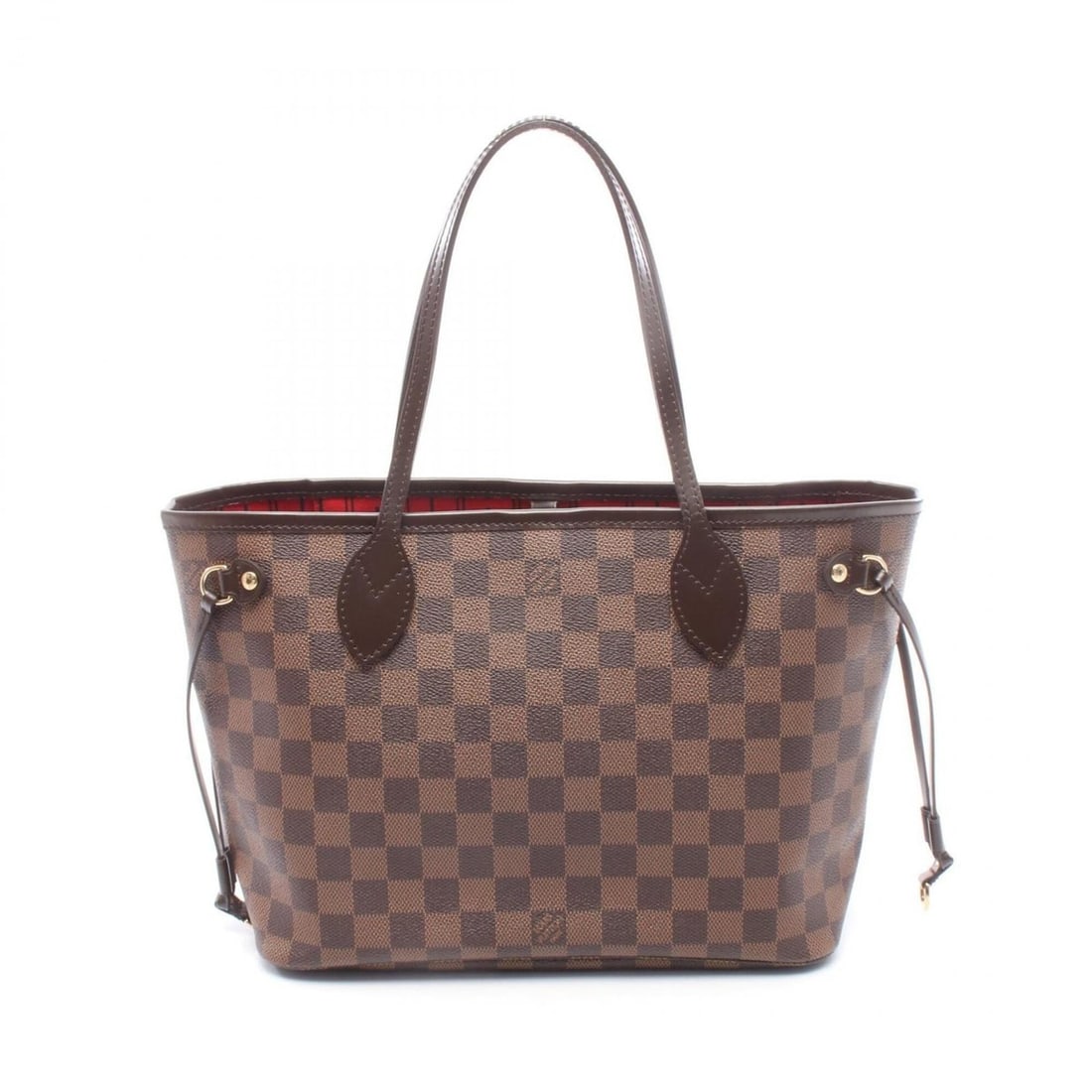 Louis Vuitton Neverfull PM Damier Ebene Tote Bag Handbag Coated Canvas Leather Women's Brown N51109: --- Catalog ---Category: SizeSize (HxWxD): 22cm x 29cm x 12.5cm / 8.66'' x 11.41'' x 4.92''Category: DesignType: Handbag, Tote bagColor: BrownGender: WomenMaterial: Coated canvas , Leather Category: G