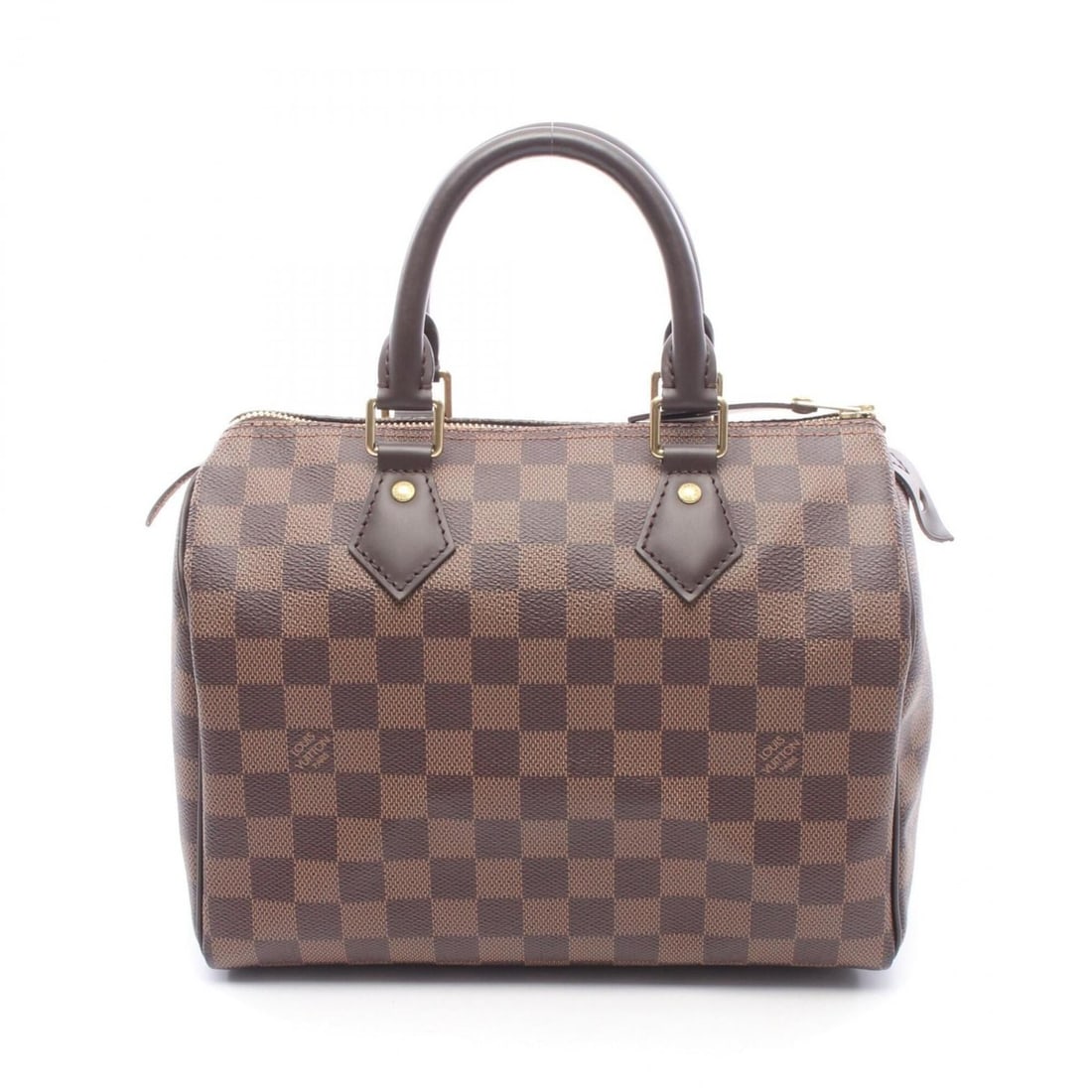 Louis Vuitton Speedy 25 Damier Ebene Handbag, Coated Canvas Leather, Women's, Brown, N41365: --- Catalog ---Category: SizeSize (HxWxD): 20cm x 25cm x 14.5cm / 7.87'' x 9.84'' x 5.7''Category: DesignType: HandbagColor: BrownGender: WomenMaterial: Coated canvas , Leather Category: GeneralMPN: N