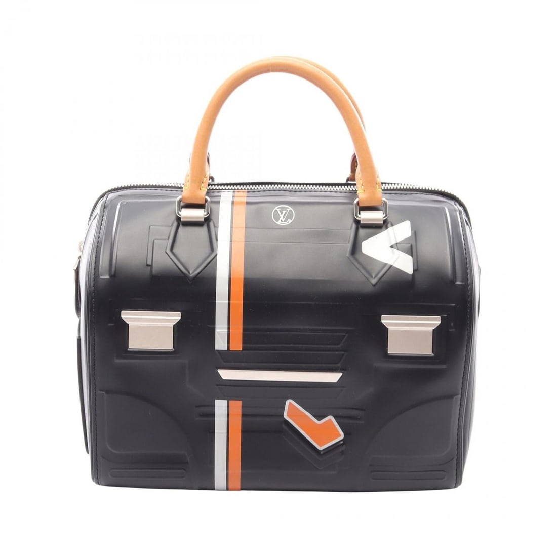 Louis Vuitton Speedy 25 Space Collection Handbag, Leather, Men's/Women's, Black/Multicolor: --- Catalog ---Category: SizeSize (HxWxD): 20cm x 25cm x 14.5cm / 7.87'' x 9.84'' x 5.7''Category: DesignType: HandbagColor: Black, Multi-colorGender: Men,WomenMaterial: Leather Category: GeneralBrand