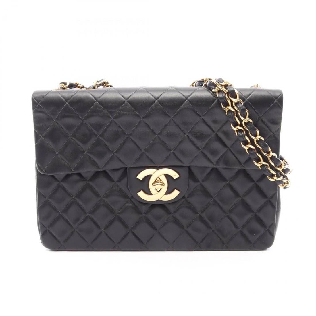 Chanel CHANEL Large Matelassé 34 Single Flap Shoulder Bag Handbag Lambskin (Sheepskin) Women's: --- Catalog ---Category: SizeSize (HxWxD): 22cm x 34cm x 9.5cm / 8.66'' x 13.38'' x 3.74''Category: DesignType: Handbag, Shoulder bagColor: BlackGender: WomenMaterial: Leather Category: GeneralBrand: 