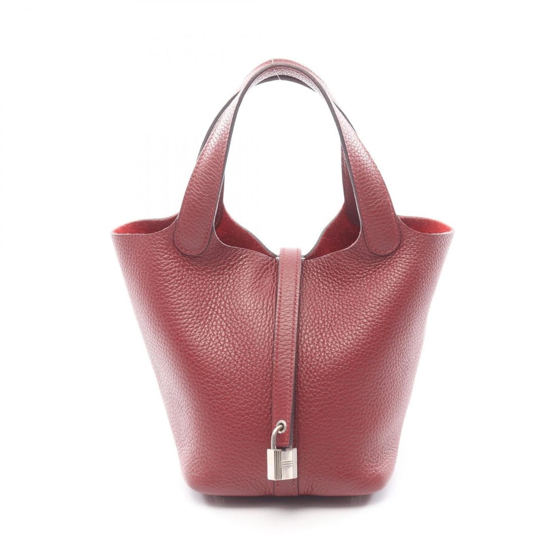 Hermes Picotin Lock PM Rouge H Handbag, Taurillon Clemence Leather, Women's, Bordeaux Color (1 of 20)