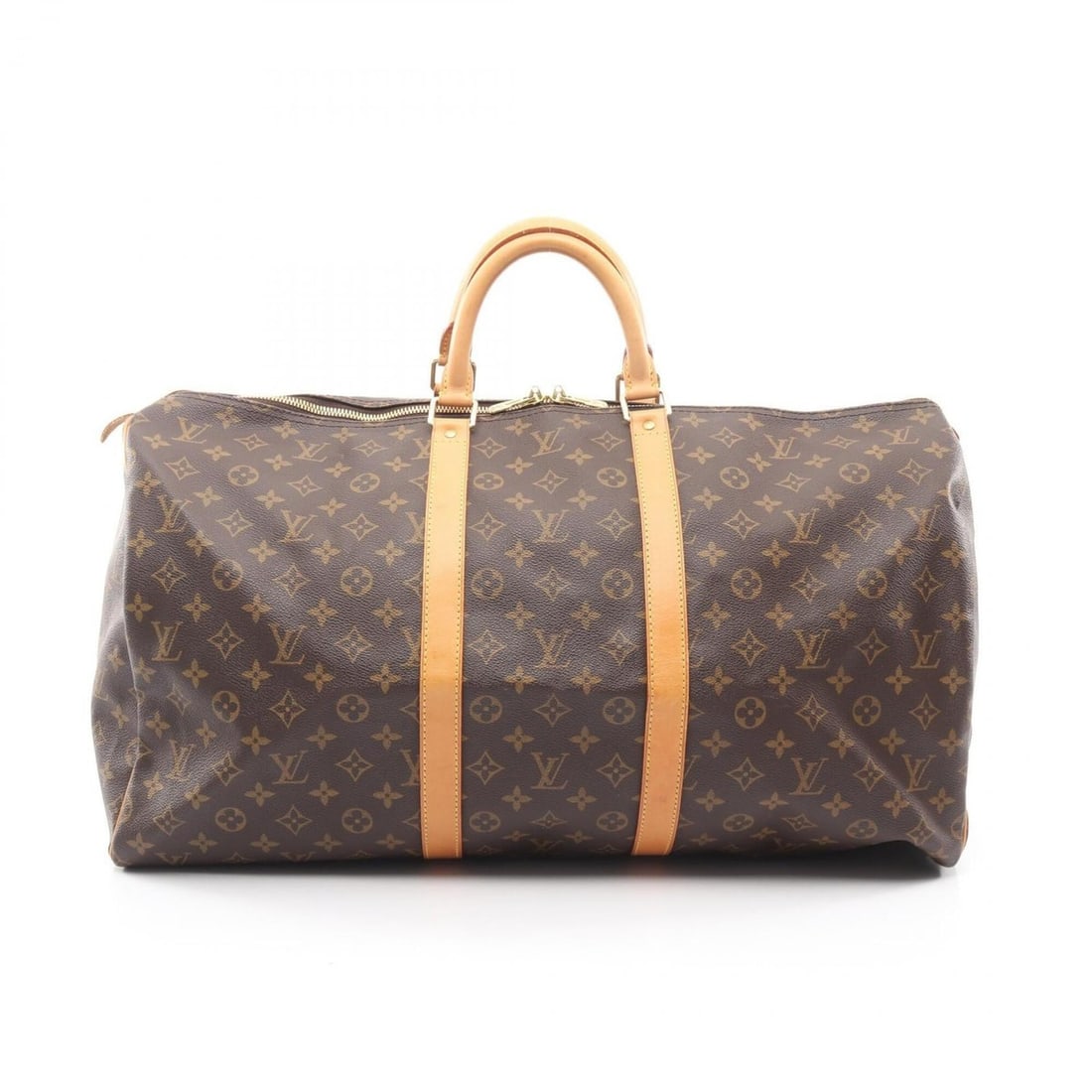 Louis Vuitton Keepall Bandoulière 55 Monogram Boston Bag Handbag Coated Canvas Leather Men's: --- Catalog ---Category: SizeSize (HxWxD): 30cm x 56cm x 25cm / 11.81'' x 22.04'' x 9.84''Category: DesignType: Boston bag, HandbagColor: BrownGender: Men,WomenMaterial: PVC , Leather Category: Genera
