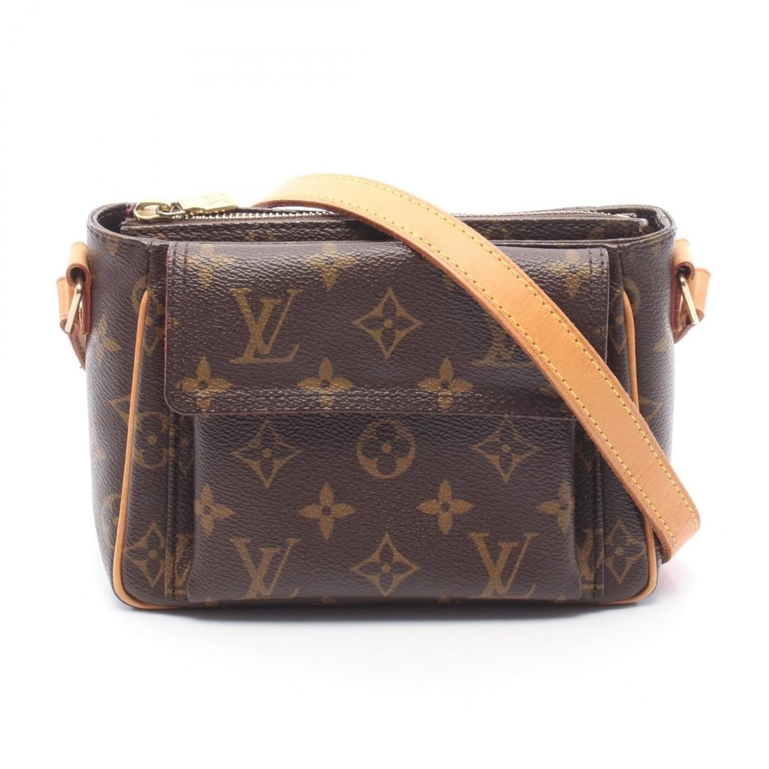 Louis Vuitton LOUIS VUITTON Vivacite PM Monogram Shoulder Bag Handbag Coated Canvas Leather Women's: --- Catalog ---Category: SizeSize (HxWxD): 13cm x 18cm x 8.5cm / 5.11'' x 7.08'' x 3.34''Category: DesignType: Handbag, Shoulder bagColor: BrownGender: WomenMaterial: PVC , Leather Category: GeneralMP