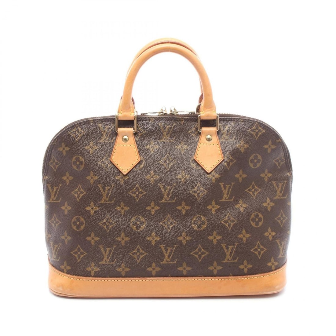 Louis Vuitton Alma PM Monogram Handbag, Coated Canvas Leather, Women's, Brown, M51130: --- Catalog ---Category: SizeSize (HxWxD): 23.5cm x 32cm x 16cm / 9.25'' x 12.59'' x 6.29''Category: DesignType: HandbagColor: BrownGender: WomenMaterial: PVC , Leather Category: GeneralMPN: M51130Bra