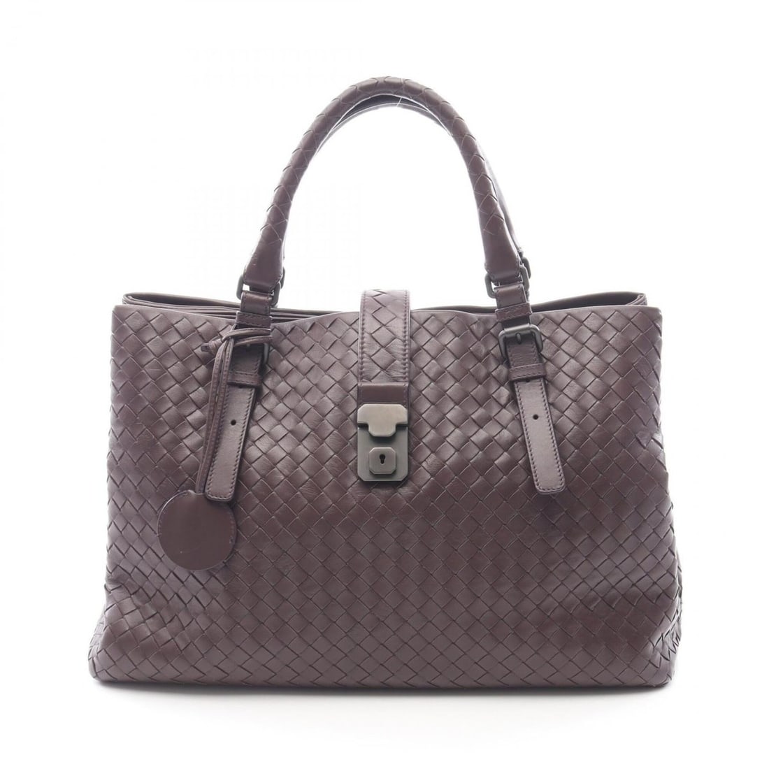 Bottega Veneta Intrecciato Roma Bag Medium Handbag Leather Women's Brown: --- Catalog ---Category: SizeSize (HxWxD): 23.5cm x 37cm x 19cm / 9.25'' x 14.56'' x 7.48''Category: DesignType: HandbagColor: BrownGender: WomenMaterial: Leather Category: GeneralBrand: Bottega Venet
