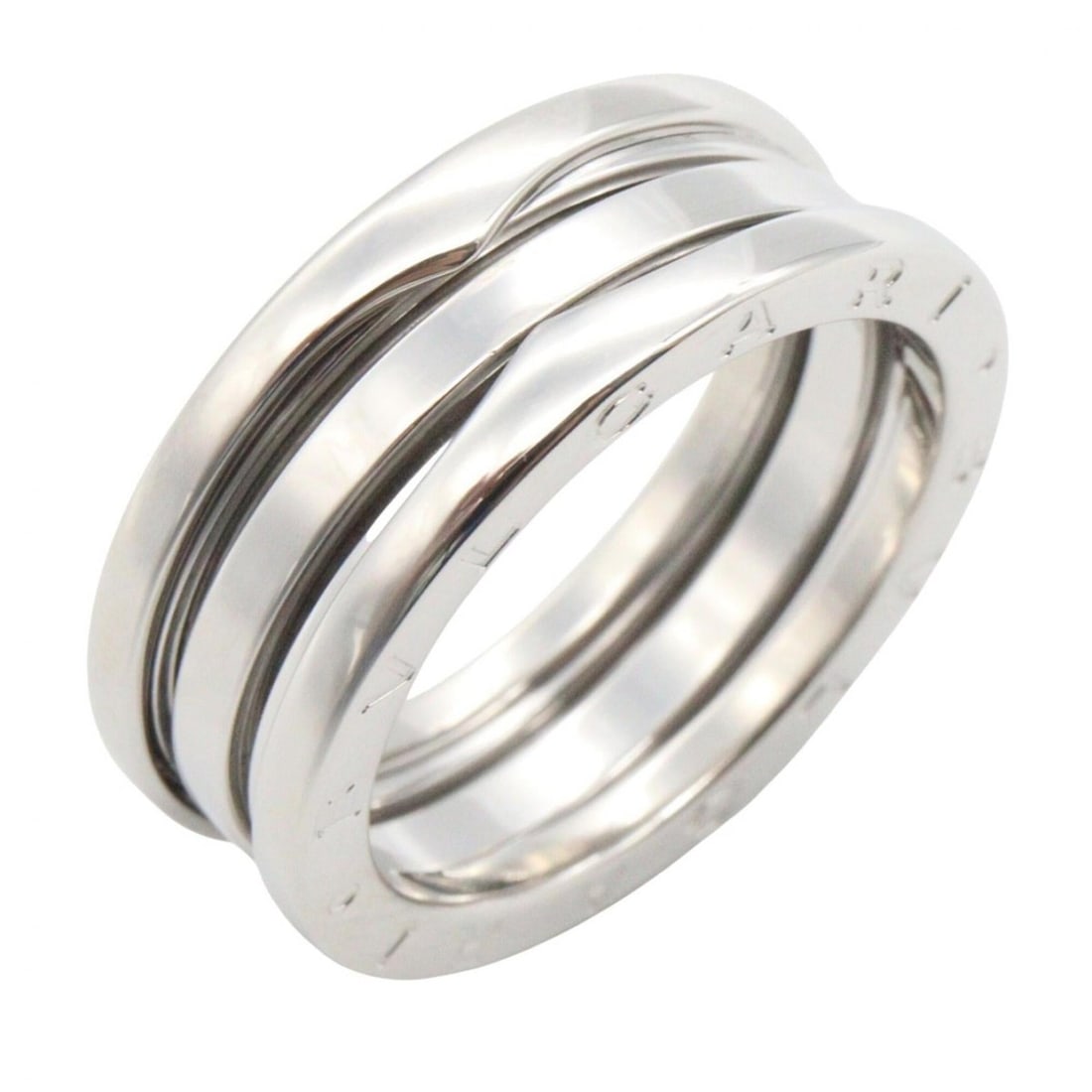 BVLGARI B-zero1 Ring, 3-band ring, 18KWG (white gold), men's and women's, silver-toned.: --- Catalog ---Category: SizeJP Size: 17US Size: 8.5Category: DesignType: Band ringColor: SilverGender: Men,WomenMaterial: White gold (18K)Category: GeneralBrand: Bvlgari--- Item List ---Section: Cond