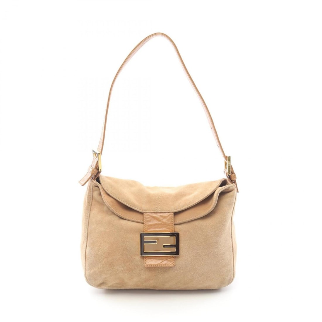 Fendi Mamma Bucket Shoulder Bag/Handbag, Suede Leather, Women's, Beige, 26426: --- Catalog ---Category: SizeSize (HxWxD): 18cm x 24cm x 13cm / 7.08'' x 9.44'' x 5.11''Category: DesignType: Handbag, Shoulder bagColor: BeigeGender: WomenMaterial: Suede , Leather Category: GeneralM