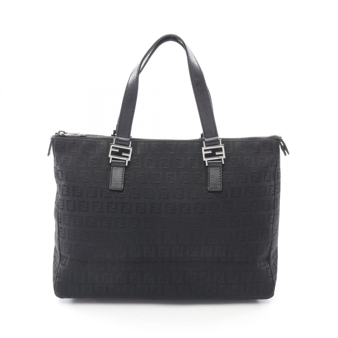 Fendi Zucchino Tote Bag Handbag Canvas Leather Women's Black: --- Catalog ---Category: SizeSize (HxWxD): 24cm x 33cm x 11.5cm / 9.44'' x 12.99'' x 4.52''Category: DesignType: Handbag, Tote bagColor: BlackGender: WomenMaterial: Canvas , Leather Category: GeneralB