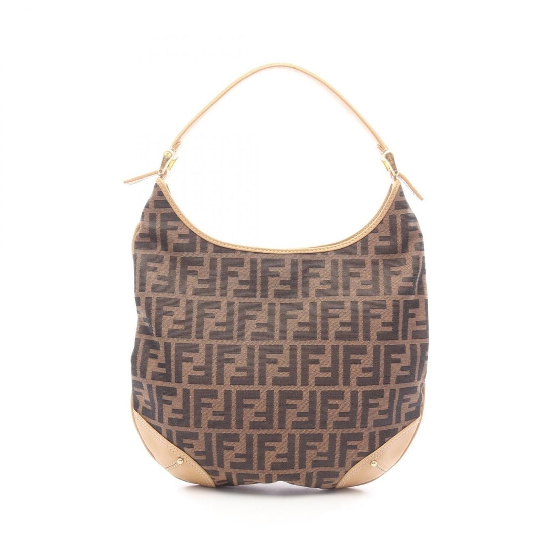 Fendi Zucca Shoulder Bag/Handbag, Canvas and Leather, Women's, Brown, Black, Beige: --- Catalog ---Category: SizeSize (HxWxD): 27cm x 30cm x 3cm / 10.62'' x 11.81'' x 1.18''Category: DesignType: Handbag, Shoulder bagColor: Beige, Black, BrownGender: WomenMaterial: Canvas , Leather Ca
