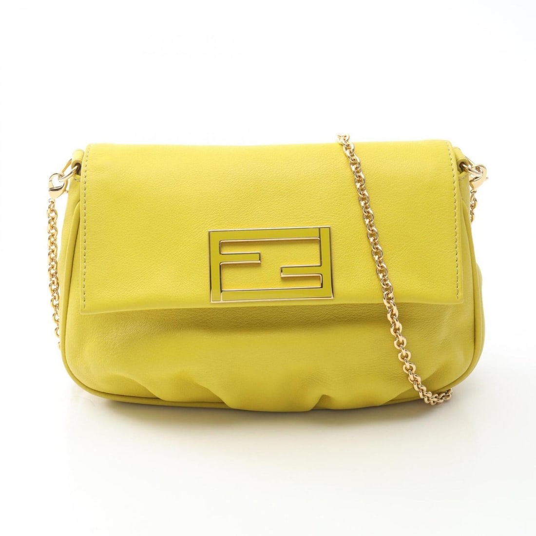 Fendi FENDI Shoulder Bag Handbag Leather Women's Yellow 8M0276-D16: --- Catalog ---Category: SizeSize (HxWxD): 14cm x 23cm x 6cm / 5.51'' x 9.05'' x 2.36''Category: DesignType: Handbag, Shoulder bagColor: YellowGender: WomenMaterial: Leather Category: GeneralMPN: 8M02
