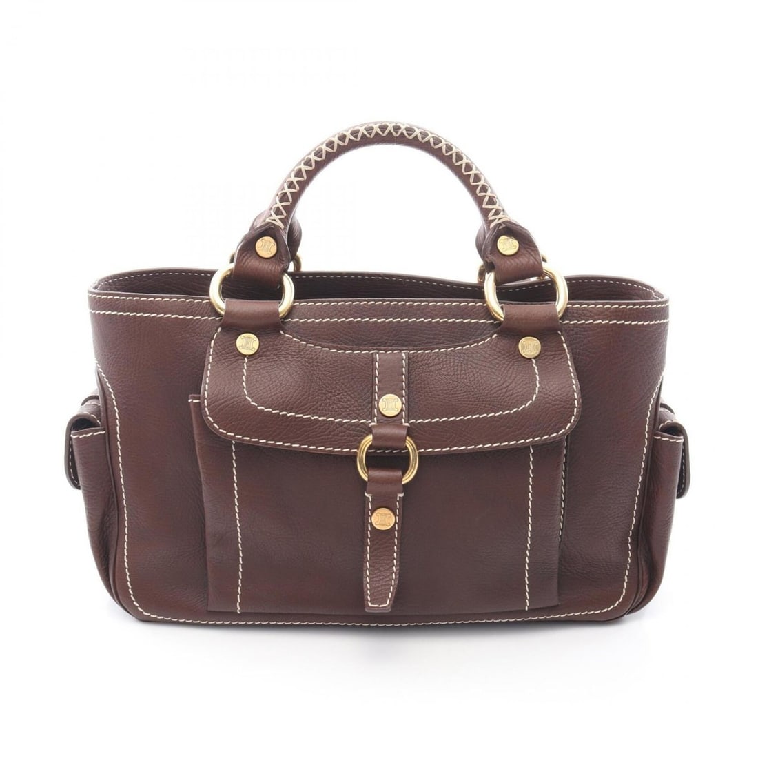 Celine Boogie Bag Handbag, Leather, Women's, Brown (1 of 14)