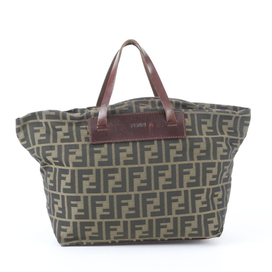 Fendi Zucca Leather Tote Bag - Handbag/Shoulder Brown Women's: --- Catalog ---Category: SizeSize (HxWxD): 22cm x 26cm x 17cm / 8.66'' x 10.23'' x 6.69''Handle Length: 32cm / 12.59''Category: DesignType: Handbag, Tote bagColor: Brown, Green, KhakiGender: WomenMate