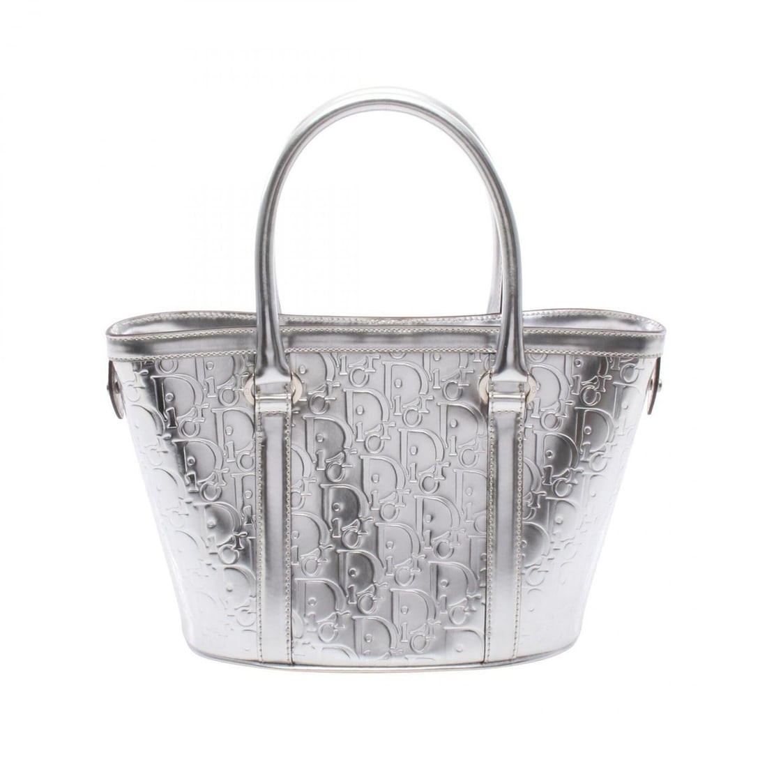 Christian Dior Dior Oblique Tote Bag Handbag Leather Women's Silver: --- Catalog ---Category: SizeSize (HxWxD): 19.5cm x 24cm x 12cm / 7.67'' x 9.44'' x 4.72''Category: DesignType: Handbag, Tote bagColor: SilverGender: WomenMaterial: Leather Category: GeneralBrand: Chr