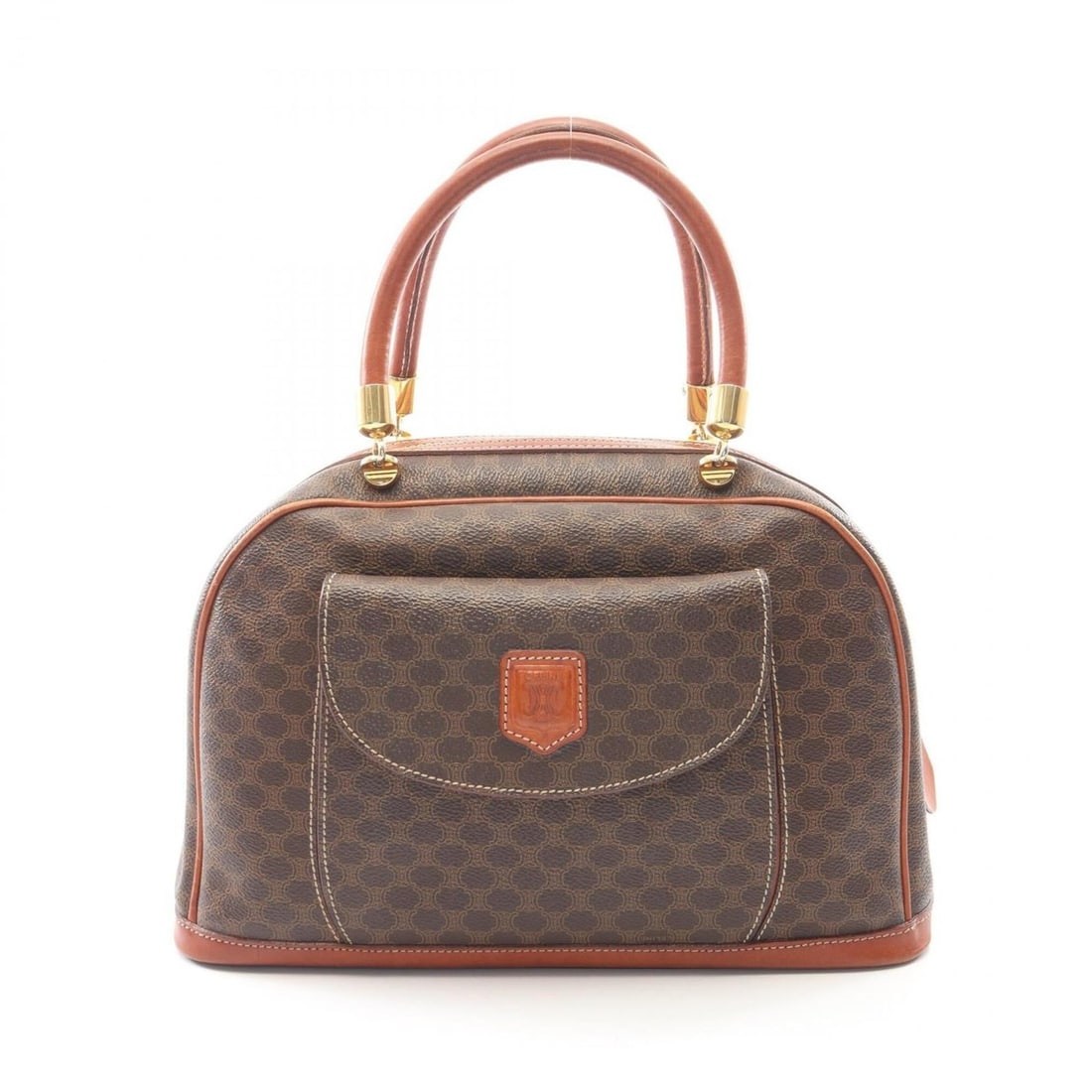 Celine Macadam Handbag, Coated Canvas Leather, Women's, Brown: --- Catalog ---Category: SizeSize (HxWxD): 20cm x 32cm x 11cm / 7.87'' x 12.59'' x 4.33''Category: DesignType: HandbagColor: BrownGender: WomenMaterial: Coated canvas , Leather Category: GeneralBrand: