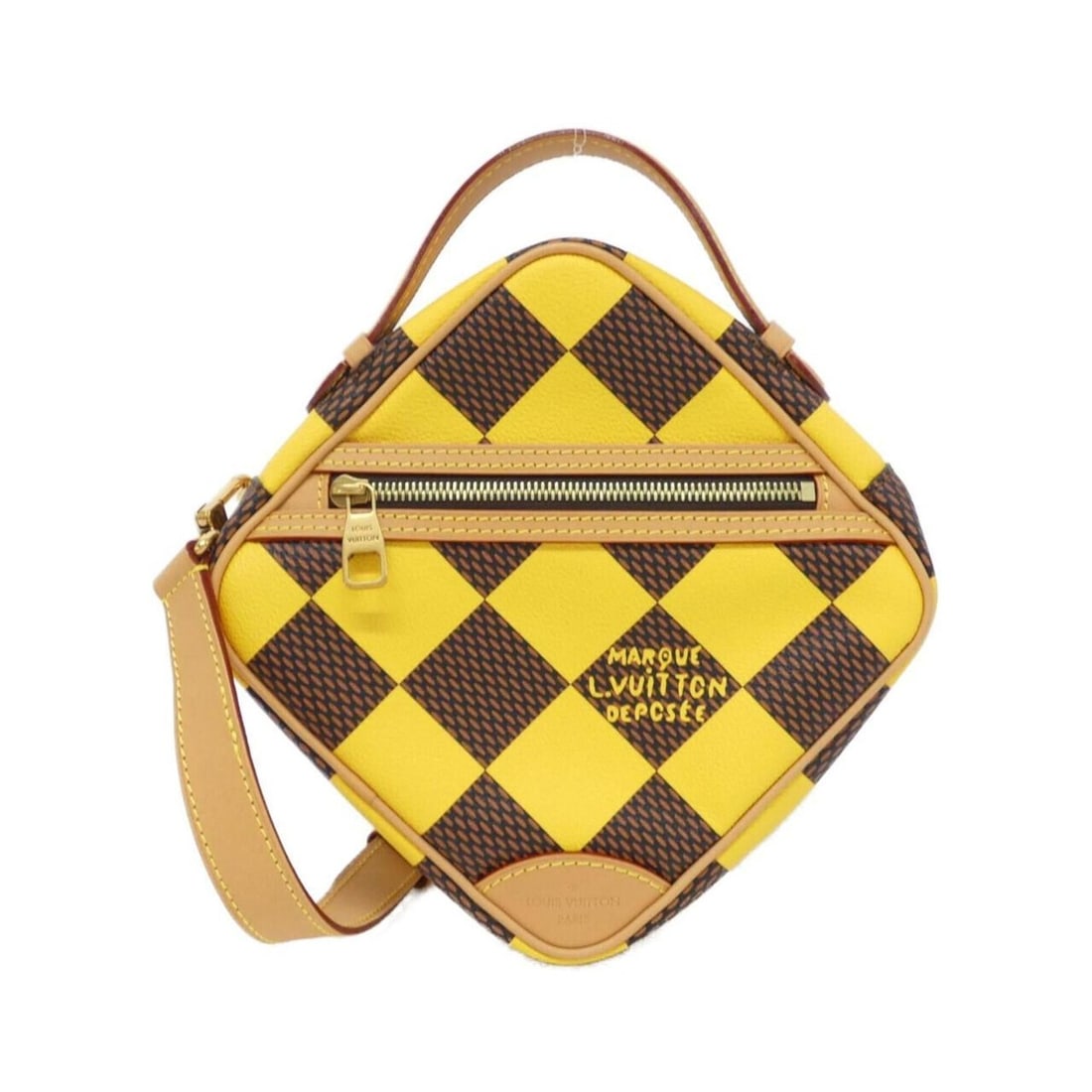 Louis Vuitton Damier Pop Chess Messenger N40562 Shoulder Bag: --- Catalog ---Category: SizeSize (HxWxD): 24cm x 24cm x 7cm / 9.44'' x 9.44'' x 2.75''Category: DesignType: Shoulder bagColor: Ebene, JauneGender: Women,MenMaterial: Coated canvas Hardware Color: Gol