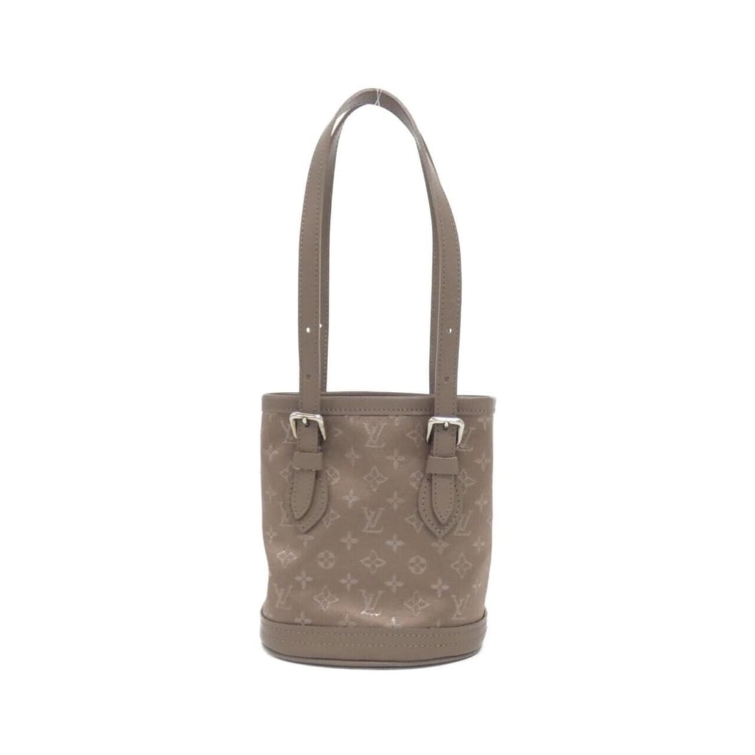 Louis Vuitton Monogram Satin Little Bucket M92145 Handbag: --- Catalog ---Category: SizeSize (HxWxD): 13cm x 12cm x 8cm / 5.11'' x 4.72'' x 3.14''Category: DesignType: HandbagColor: BeigeGender: Men,WomenMaterial: Satin Hardware Color: SilverCategory: General