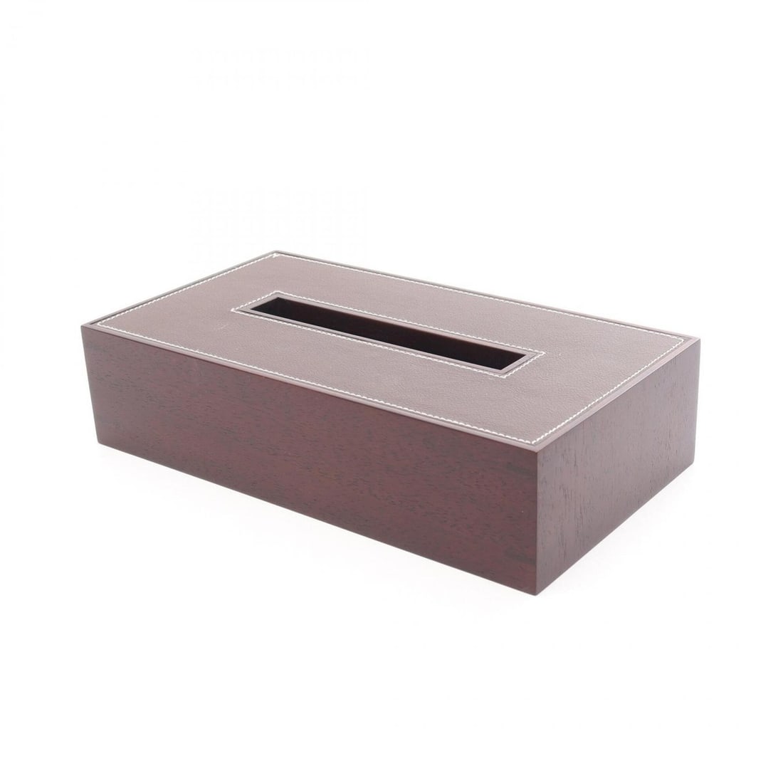 Hermes HERMES Playard PM Tissue Case Accessory Leather Wood Men's Women's Brown 311748M (1 of 9)