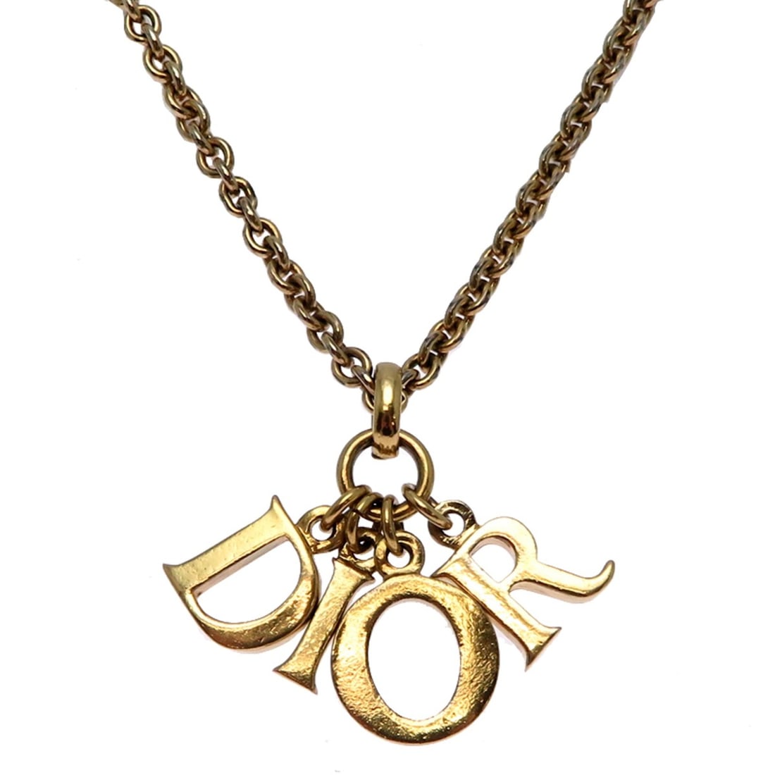 Christian Dior Logo Women's Necklace GP: --- Catalog ---Category: SizeNeck Circumference: 46 cm / 18.11''Category: DesignGender: WomenMaterial: Gold platingNecklace Type: NecklaceCategory: GeneralBrand: Christian Dior--- Item List ---Section