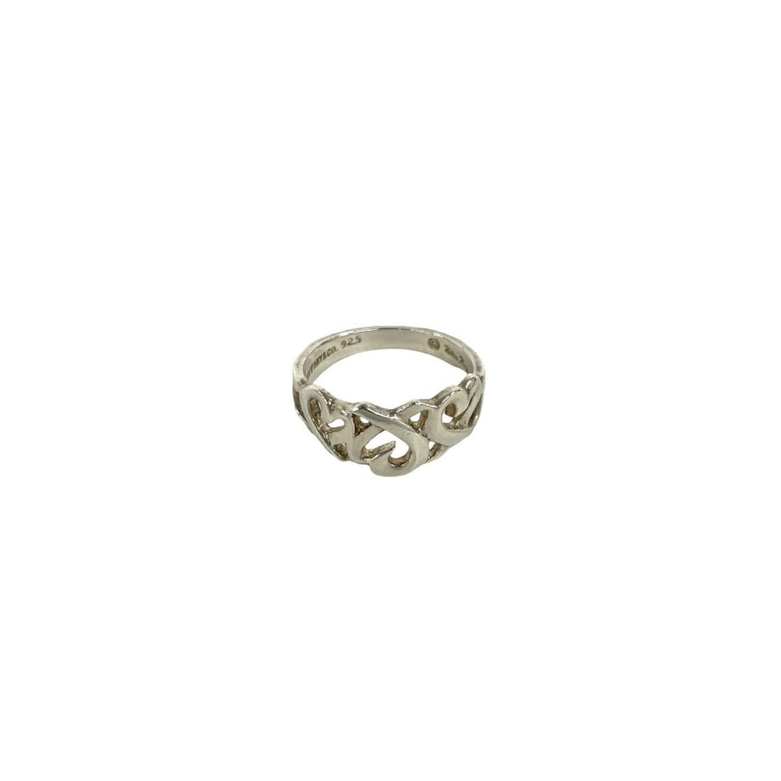 TIFFANY&Co. Tiffany Triple Loving Heart Sterling Silver 925 Ring, Accessory, b0049: --- Catalog ---Category: SizeJP Size: 11US Size: 6Category: DesignType: Band ringColor: SilverGender: WomenMaterial: Silver 925Category: GeneralBrand: Tiffany--- Item List ---Section: ConditionRanking