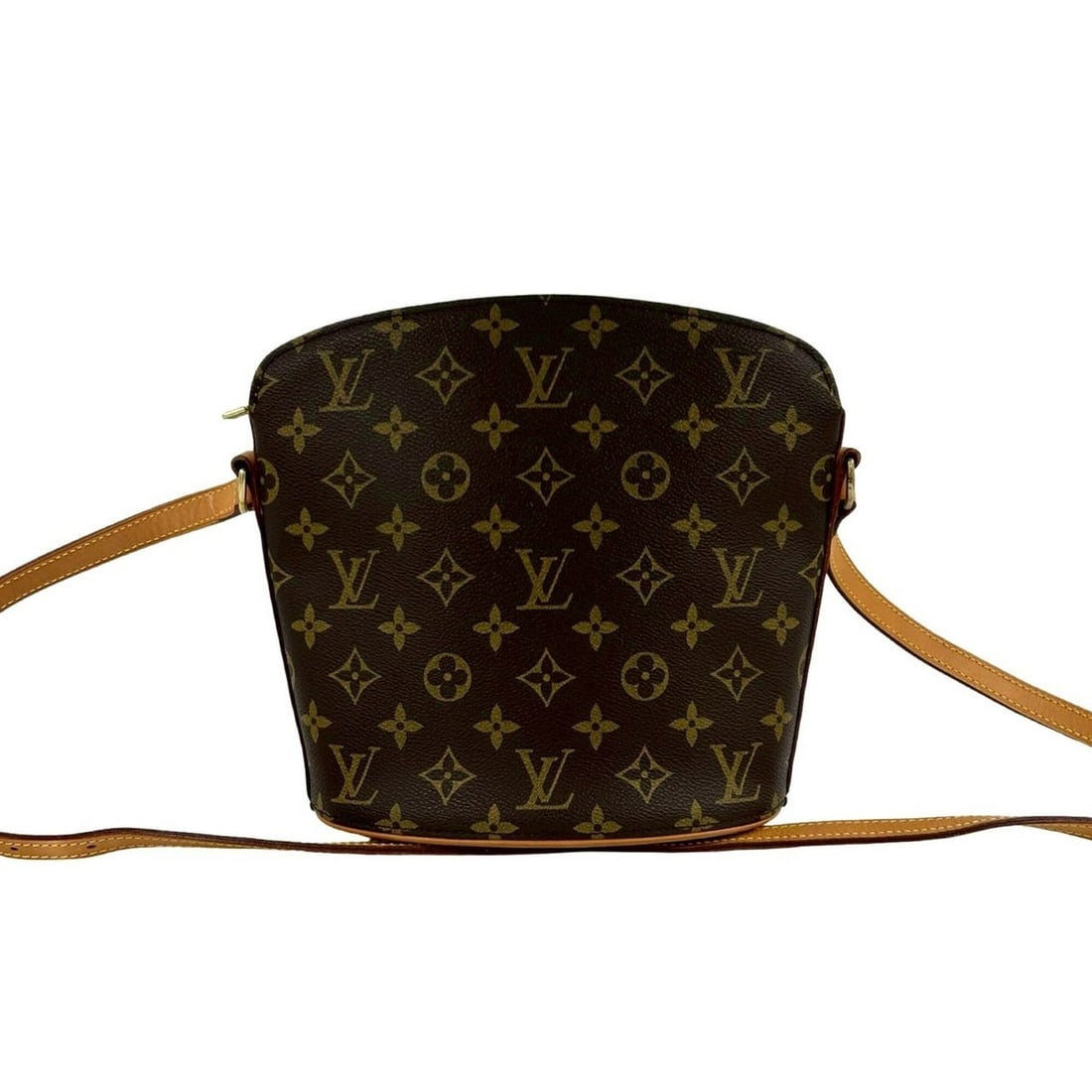 LOUIS VUITTON Vintage Druot Monogram Leather Shoulder Bag/Pochette, Brown, 06651: --- Catalog ---Category: SizeSize (HxWxD): 22cm x 20cm x 10cm / 8.66'' x 7.87'' x 3.93''Category: DesignType: Pochette, Shoulder bagColor: BrownGender: WomenMaterial: PVC , Leather Category: GeneralBr