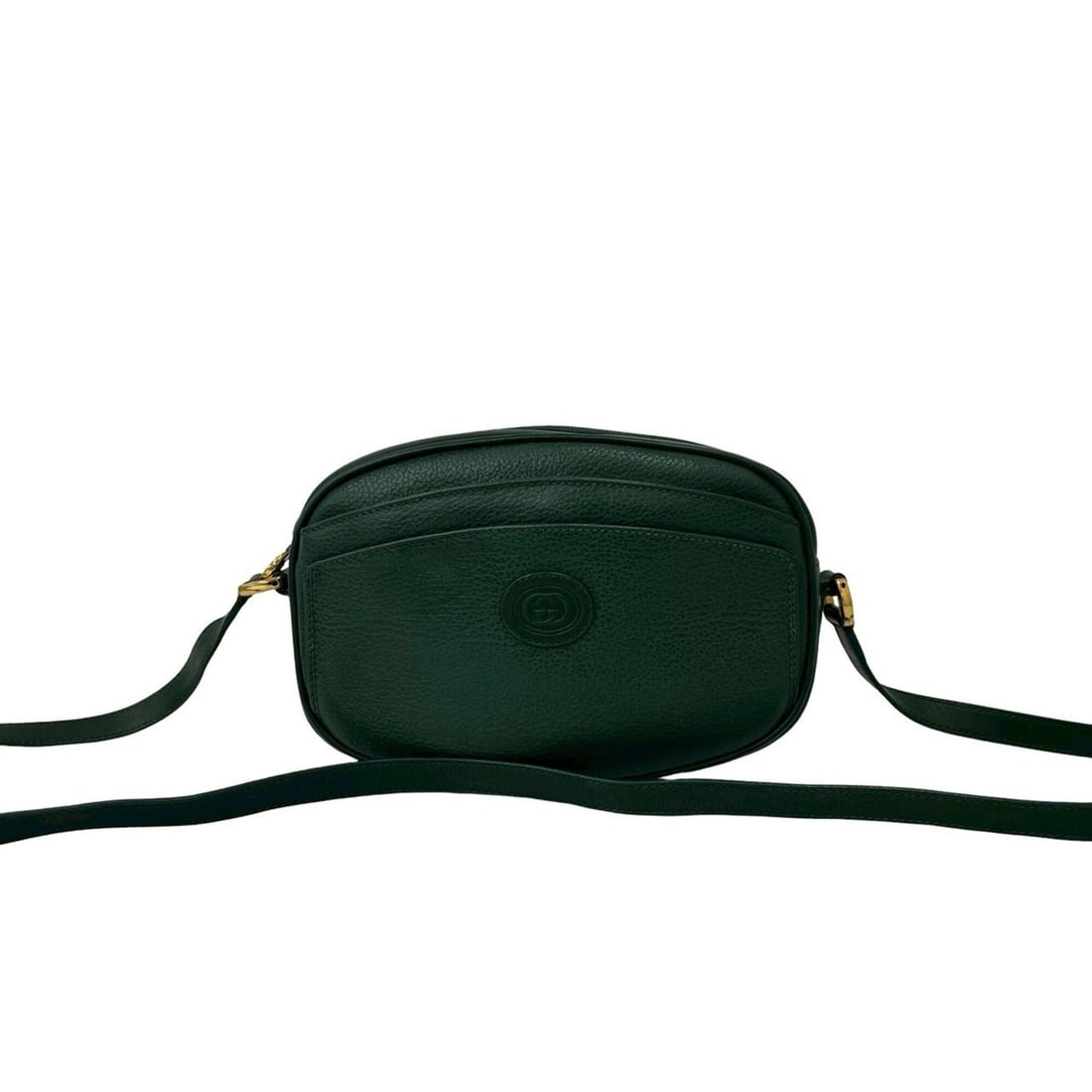 GUCCI Vintage GG Logo Leather Shoulder Bag/Pouch/Sacoche (Green) 80897: --- Catalog ---Category: SizeSize (HxWxD): 14cm x 21cm x 7cm / 5.51'' x 8.26'' x 2.75''Category: DesignType: Pochette, Shoulder bagColor: GreenGender: WomenMaterial: Leather Category: GeneralBrand: Gu