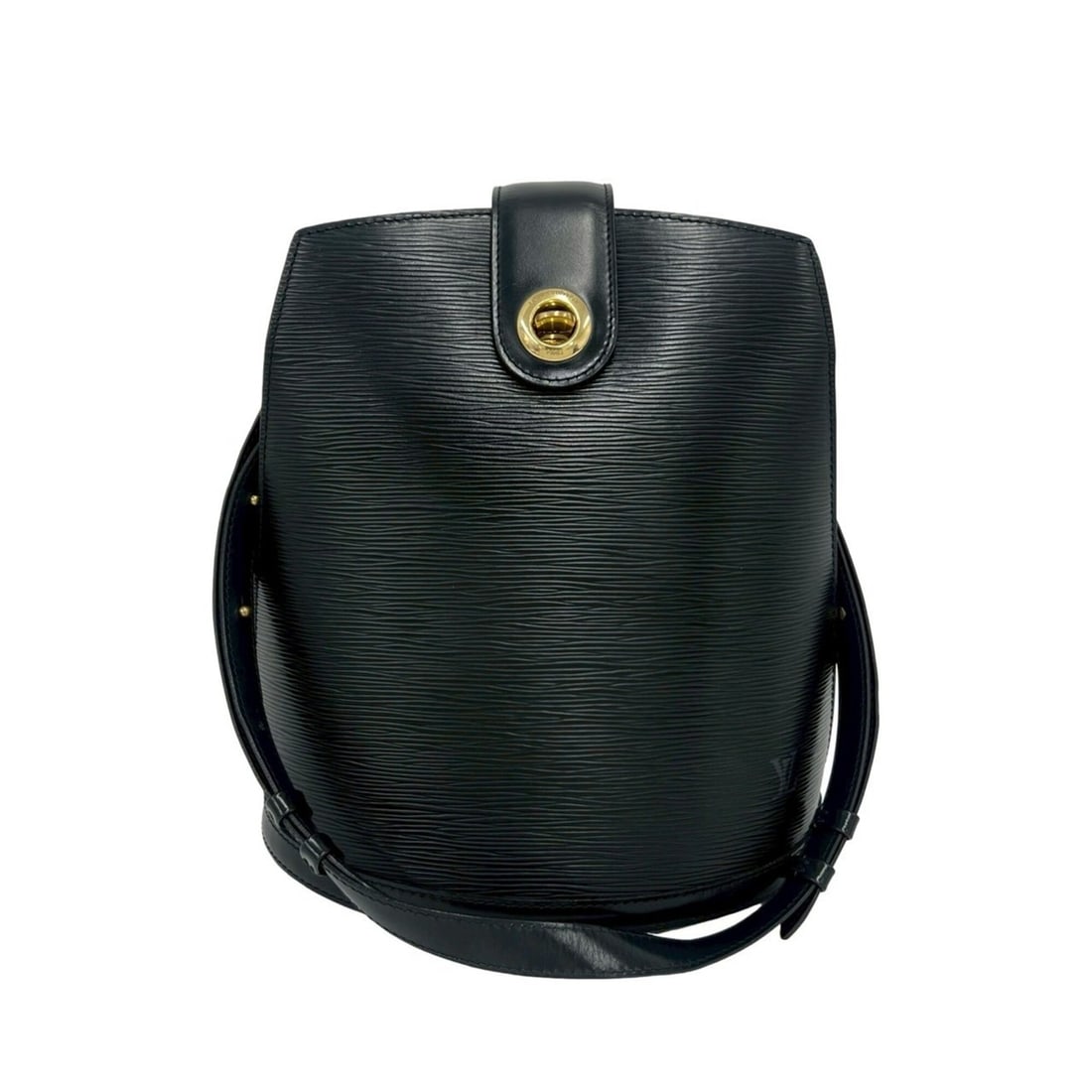 LOUIS VUITTON Vintage Cluny Epi Leather Semi-Shoulder Bag Tote Bag, Noir Black 24954 (1 of 10)