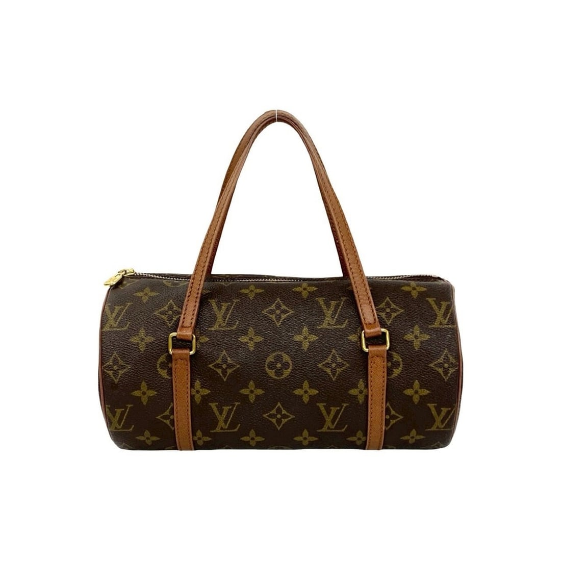 LOUIS VUITTON Louis Vuitton Vintage Papillon 26 Monogram Leather Genuine Handbag Mini Boston Bag: --- Catalog ---Category: SizeSize (HxWxD): 13cm x 26cm x 13cm / 5.11'' x 10.23'' x 5.11''Category: DesignType: Boston bag, HandbagColor: BrownGender: WomenMaterial: PVC , Leather Category: GeneralBran