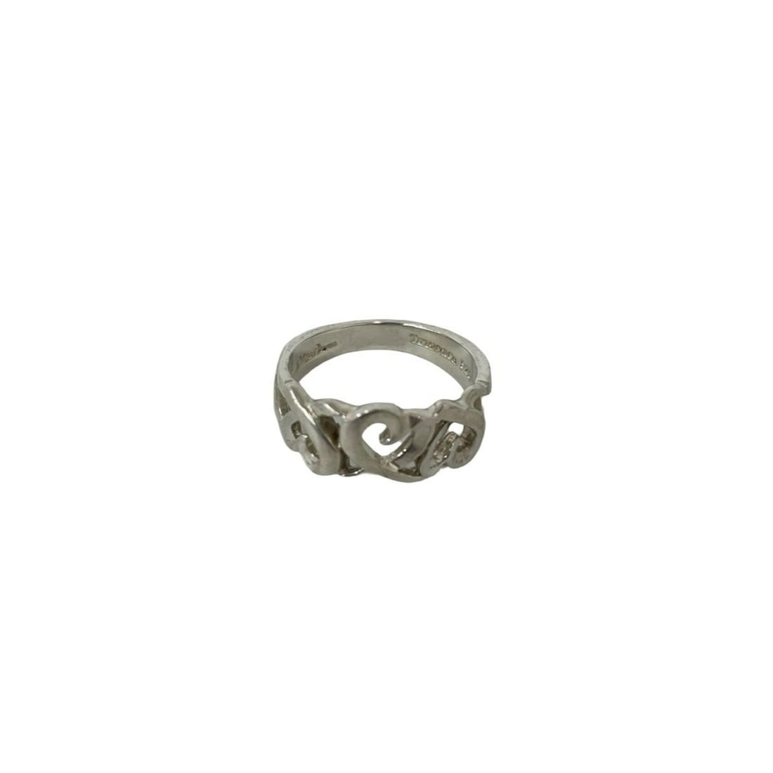 TIFFANY&Co. Tiffany Vintage Loving Heart Ring, Sterling Silver 925, Accessory, Silver, 37507: --- Catalog ---Category: SizeJP Size: 12US Size: 6.5Category: DesignType: Band ringColor: SilverGender: WomenMaterial: Silver 925Category: GeneralBrand: Tiffany--- Item List ---Section: