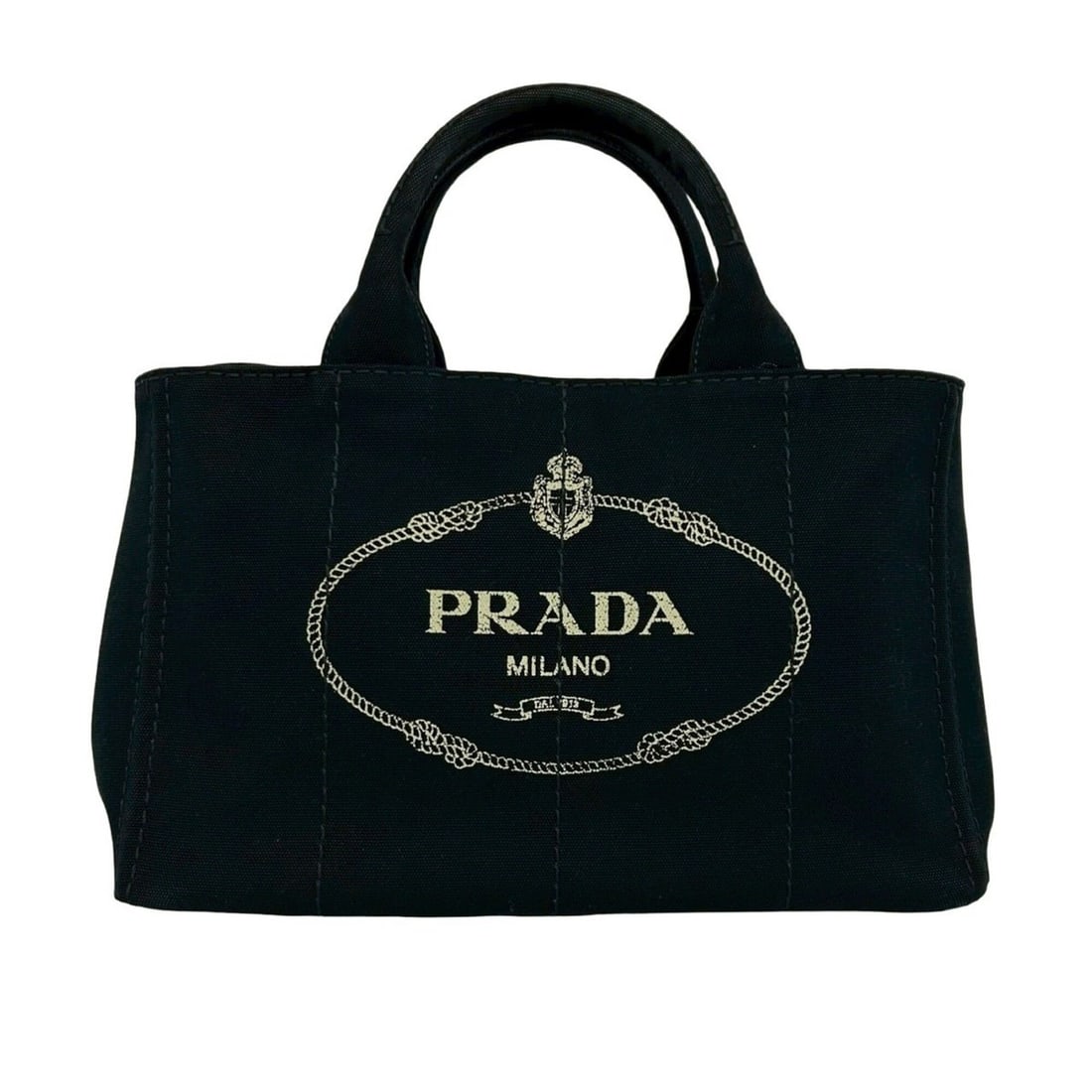PRADA Canapa Triangle Logo Hardware Canvas 2-way Handbag Shoulder Bag Tote Black 35434: --- Catalog ---Category: SizeSize (HxWxD): 21cm x 34.5cm x 21.5cm / 8.26'' x 13.58'' x 8.46''Category: DesignType: Handbag, Shoulder bag, Tote bagColor: BlackGender: WomenMaterial: Canvas Category: