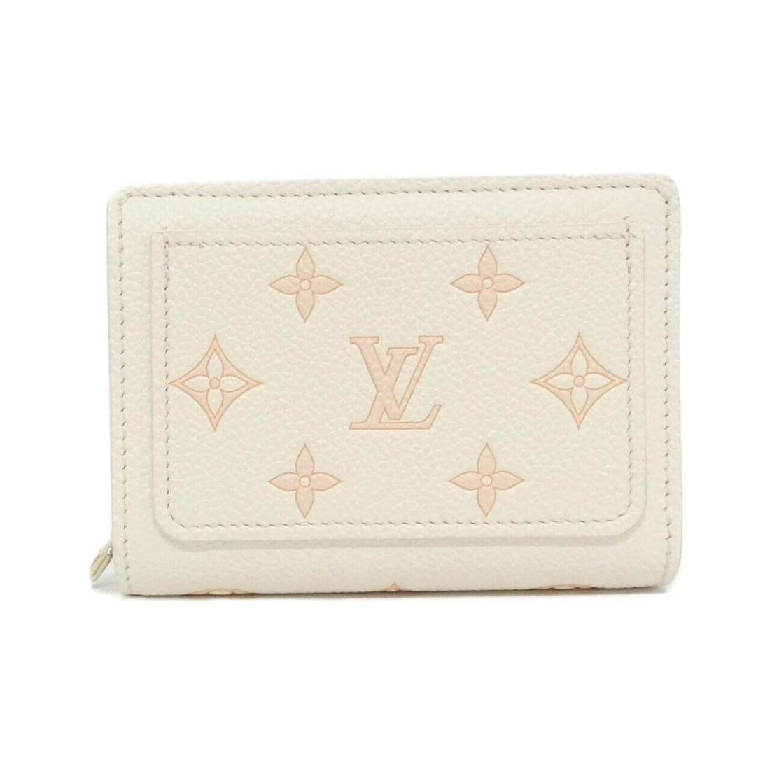 Louis Vuitton Bicolor Monogram Empreinte Portefeuille Claire M22399 Wallet: --- Catalog ---Category: SizeSize (HxWxD): 8.5cm x 11cm x 3cm / 3.34'' x 4.33'' x 1.18''Category: DesignType: Wallet (bi-fold)Color: WhiteGender: WomenMaterial: Leather Leather/Fur Type: Calf