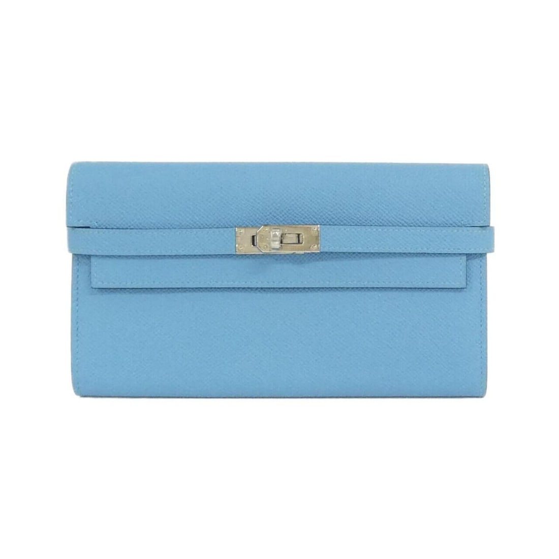 Hermes Kelly Classic Verso 073627CK Wallet: --- Catalog ---Category: SizeSize (HxWxD): 11.5cm x 20.5cm x 2.5cm / 4.52'' x 8.07'' x 0.98''Category: DesignType: Long wallet (bi-fold)Color: BlueGender: Men,WomenMaterial: Epsom leather Category:
