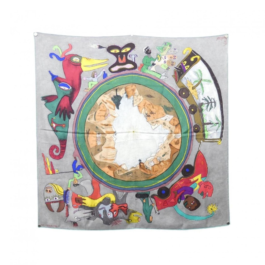 Louis Vuitton scarf muffler, William Wilson muffler: --- Catalog ---Category: SizeSize (LxW): 87cm x 87cm / 34.25'' x 34.25''Category: DesignType: ScarfColor: GrayGender: WomenMaterial: Silk Category: GeneralBrand: Louis Vuitton--- Item List
