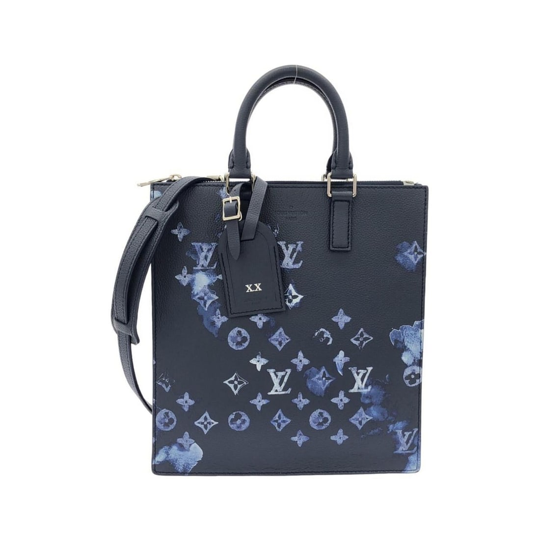 Louis Vuitton Watercolor Monogram Sac Plat Messenger M57843 Handbag: --- Catalog ---Category: SizeSize (HxWxD): 27.5cm x 26cm x 6.5cm / 10.82'' x 10.23'' x 2.55''Category: DesignType: HandbagColor: NavyGender: Men,WomenMaterial: Leather Hardware Color: