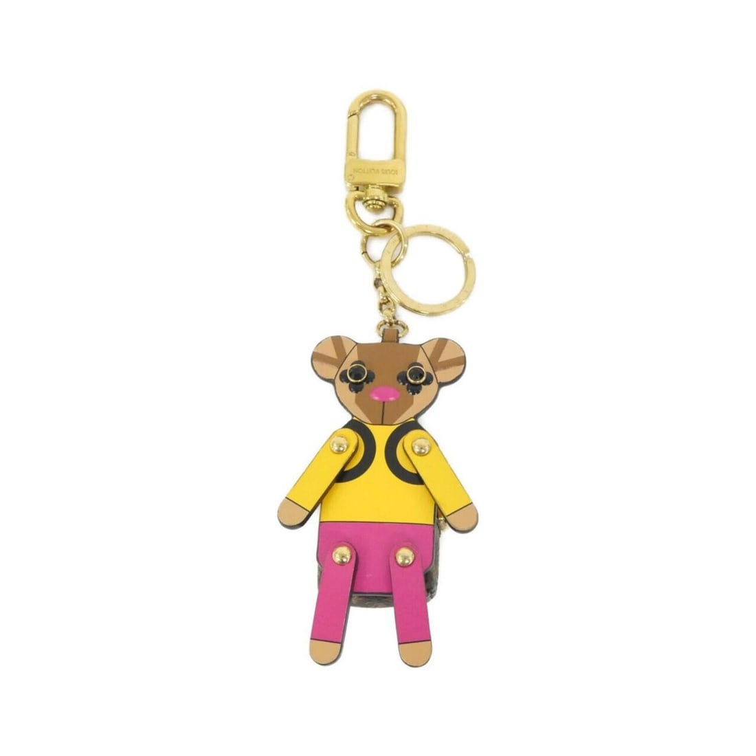 Louis Vuitton Porte Clés Christmas Teddy Bear M63758 Keyring: --- Catalog ---Category: DesignType: KeyringColor: MarronGender: Women,MenCategory: GeneralMPN: M63758Brand: Louis Vuitton--- Item List ---Section: ConditionRanking: Rank A Used - A few traces of