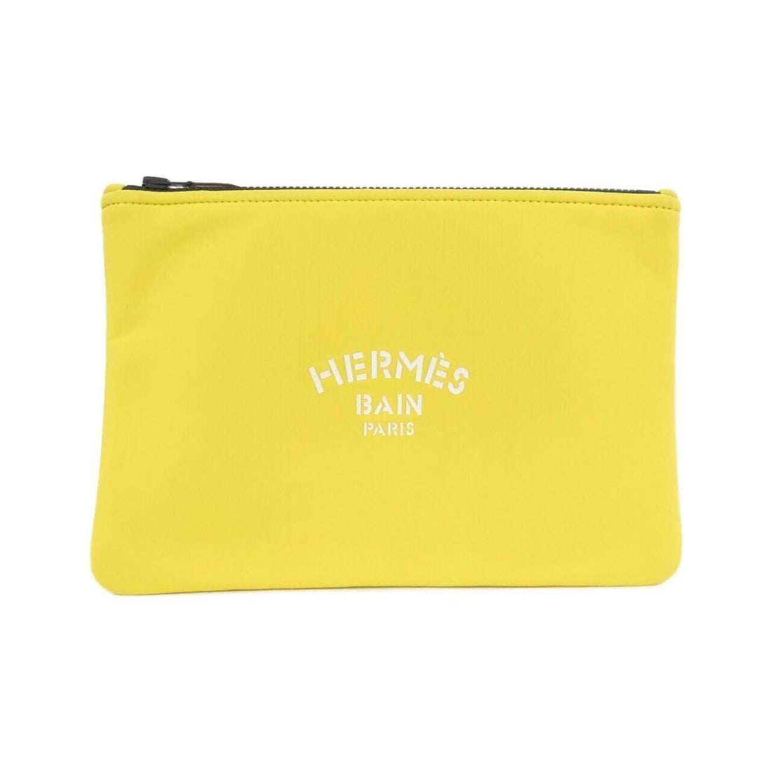 Hermes Neovine MM 103054M Handbag Pouch: --- Catalog ---Category: SizeSize (HxWxD): 20cm x 28cm x 1cm / 7.87'' x 11.02'' x 0.39''Category: DesignType: Handbag, PouchColor: Black, YellowGender: Women,MenMaterial: Polyamide Category: