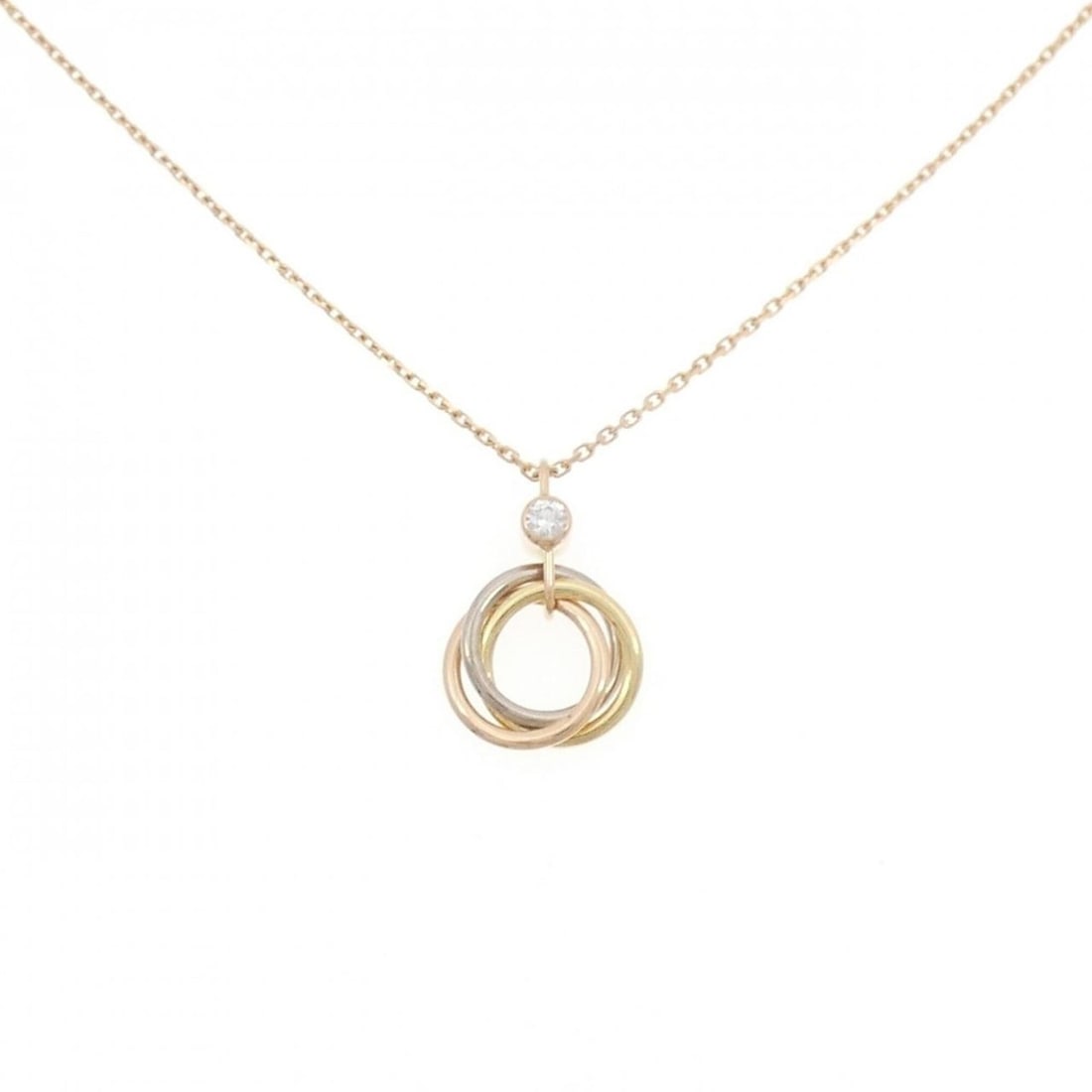 Cartier Trinity Necklace: --- Catalog ---Category: SizePendant Size: 16.7mm x 10.7mm / 0.65'' x 0.42''Neck Circumference: 38 cm - 40 cm / 14.96'' - 15.74''Category: DesignGender: WomenMaterial: Pink gold (18K), White gold