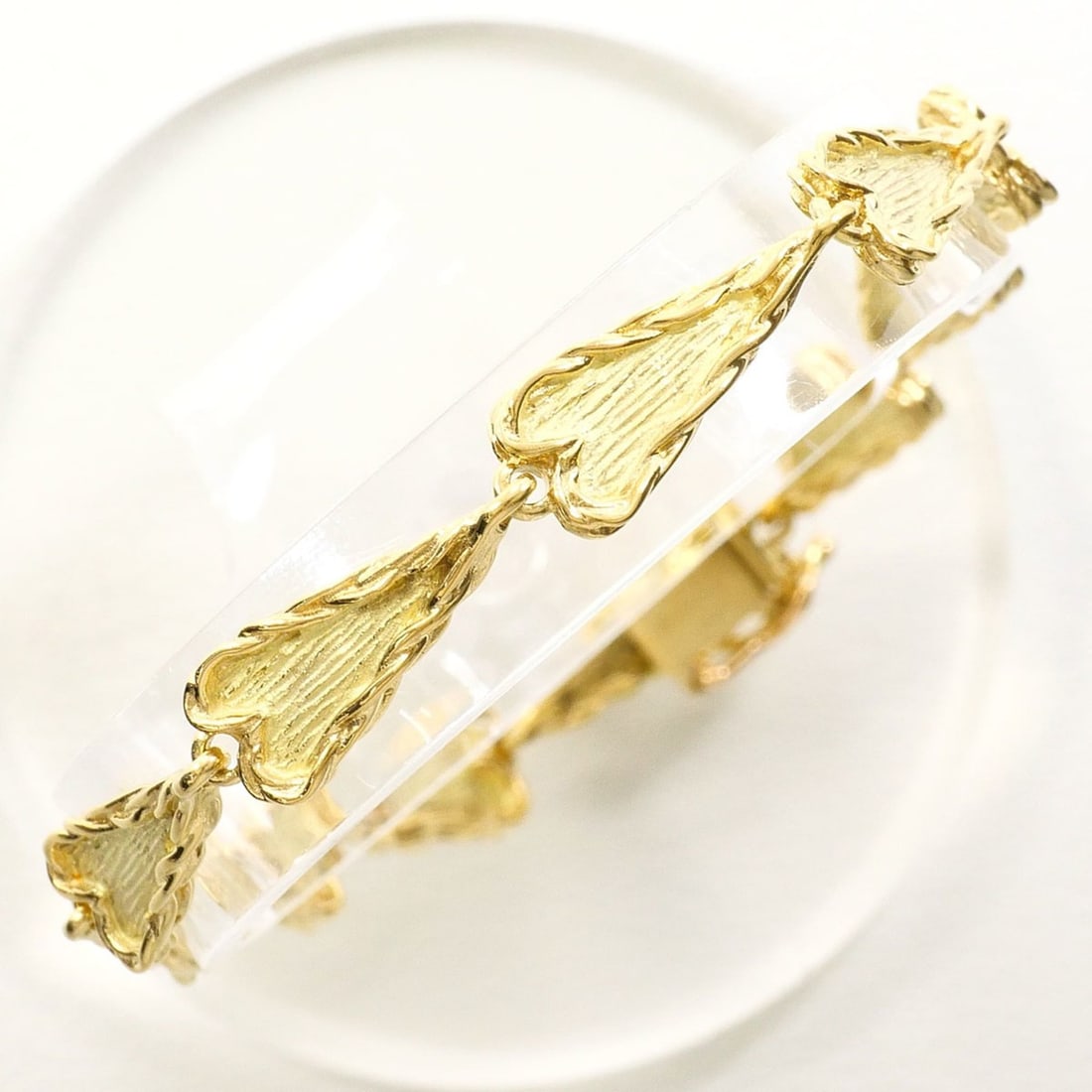 18K (18-karat) Yellow Gold Bracelet, Total Weight 13.0g, 18.5cm, Jewelry: --- Catalog ---Category: SizeLength: 18.5cm / 7.28''Weight: 13g / 0.45oz.Category: DesignType: Charm braceletColor: Yellow goldMetal: GoldGender: WomenMaterial: Yellow gold (18K)Metal Purity: 18KCateg