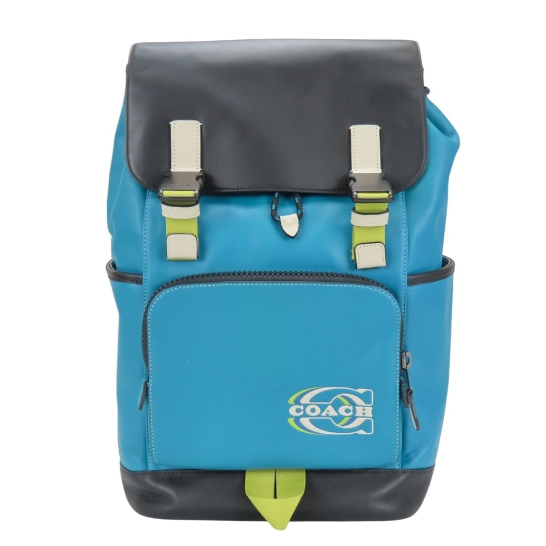 Coach Backpack/Daypack Track CJ659 Colorblock Leather Blue Black Men's COACH: --- Catalog ---Category: SizeWeight: 1.26kg / 2.77lb.Size (HxWxD): 42cm x 33cm x 16cm / 16.53'' x 12.99'' x 6.29''Strap Length: 89cm / 35.03''Category: DesignType: BackpackColor: Black, BlueGender: Me