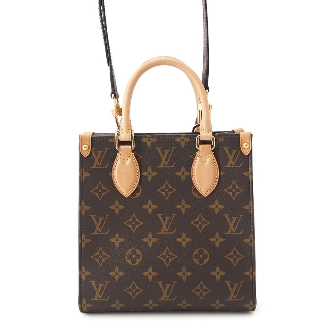 Louis Vuitton Monogram Sac Plat BB Handbag M45847 LOUIS VUITTON 2-way Shoulder Bag: --- Catalog ---Category: SizeWeight: 530g / 1.16lb.Size (HxWxD): 23cm x 21.5cm x 8.5cm / 9.05'' x 8.46'' x 3.34''Strap Length: 98cm - 110.5cm / 38.58'' - 43.5''Category: DesignType: Handbag, Shoulder