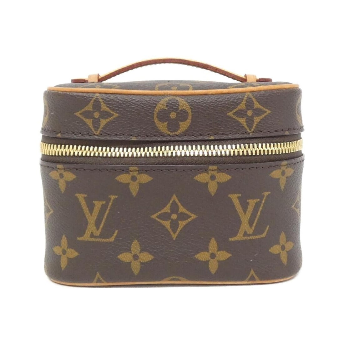 Louis Vuitton Monogram Nice Nano M44936 Handbag Pouch: --- Catalog ---Category: SizeSize (HxWxD): 11cm x 14cm x 10cm / 4.33'' x 5.51'' x 3.93''Category: DesignType: PouchColor: MarronGender: Women,MenMaterial: Coated canvas Category: GeneralBrand: Louis