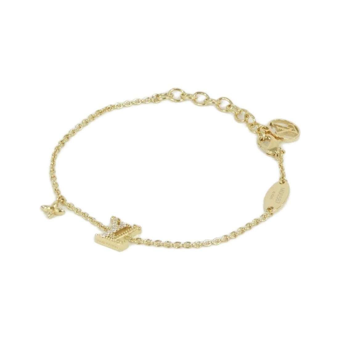 Louis Vuitton Bracelet LV Iconic M00587: --- Catalog ---Category: SizeLength: 16cm - 19cm / 6.29'' - 7.48''Category: DesignType: Charm braceletColor: GoldGender: Women,MenCategory: GeneralBrand: Louis Vuitton--- Item List ---Section: