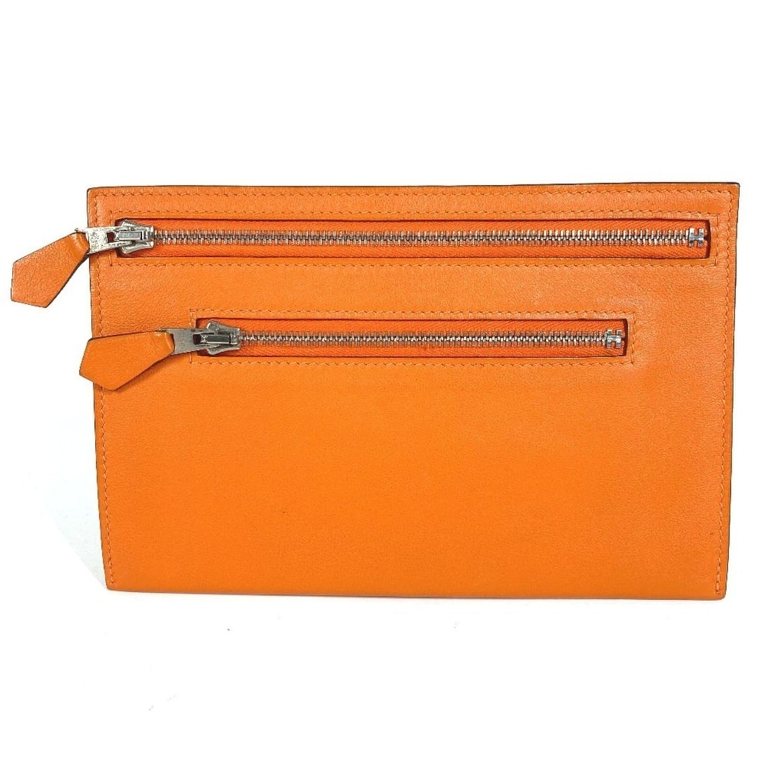 HERMES Zip Backpack Double Flat Pouch Business Card Holder/Card Case Coin Purse Wallet Handbag (1 of 17)