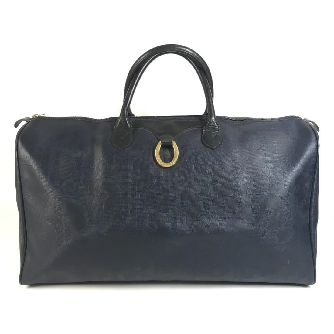 Christian Dior Dior Vintage Trotter Logo Bag, Handbag, Travel Boston Leather, Men's & Women's, Navy: --- Catalog ---Category: SizeSize (HxWxD): 29.5cm x 54cm x 24.5cm / 11.61'' x 21.25'' x 9.64''Category: DesignType: Boston bag, HandbagColor: NavyGender: Men,WomenMaterial: PVC , Leather Category: Gen
