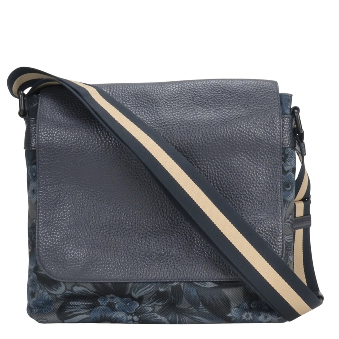 Coach Shoulder Bag, Botanical Print, F59301, Canvas and Leather, Navy, Flap, Men's, COACH: --- Catalog ---Category: SizeSize (HxWxD): 28cm x 28cm x 8cm / 11.02'' x 11.02'' x 3.14''Category: DesignType: Shoulder bagColor: NavyGender: MenMaterial: Canvas , Leather Category: GeneralMPN: F59301