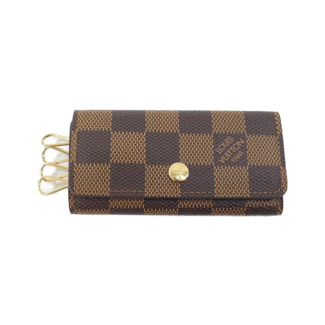 Louis Vuitton Damier Multicles N60385 Key Case: --- Catalog ---Category: DesignType: KeycaseColor: EbeneGender: WomenMaterial: Coated canvas Category: GeneralBrand: Louis VuittonCategory: Physical PropertiesSize (HxWxD): 5cm x 10cm x 1.5cm / 1.96''